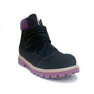 Ботинки ортопедические Твики утепленные для девочек TW-320 черный/фиолетовый.